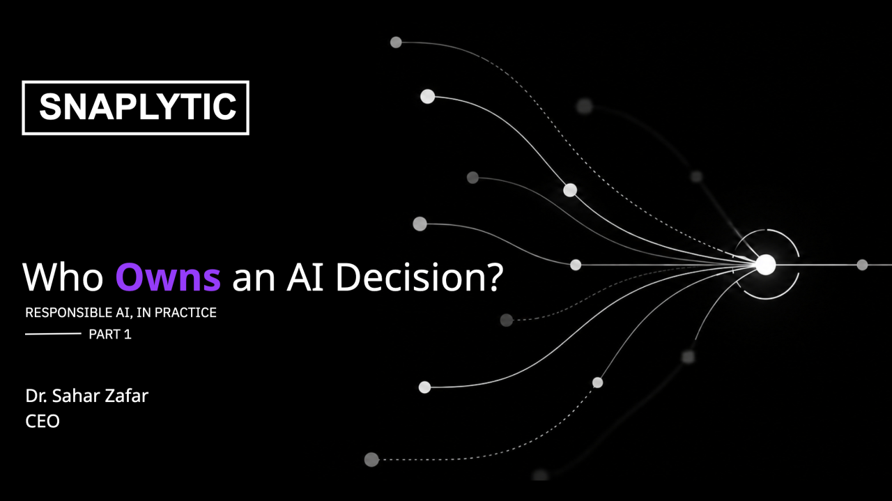 Cover of Who Owns an AI Decision? by Dr. Sahar Zafar